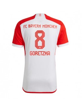 Moški Nogometna dresi replika Bayern Munich Leon Goretzka #8 Domači 2023-24 Kratek rokav